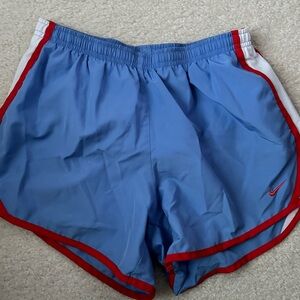 Nike Kids Tempo Running Shorts Light Blue and Orange